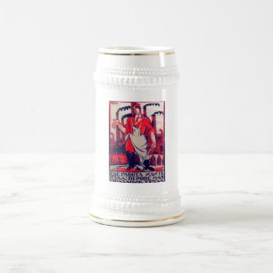 Chope À Bière Copie de propagande de Russe d'Ivan Malioutine