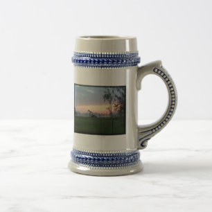 Chope À Bière Coucher du soleil Stein du Texas