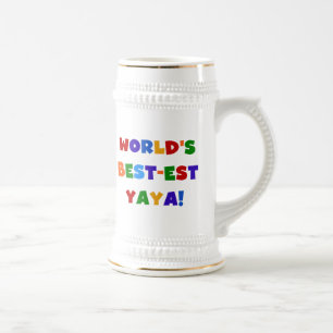 Chope À Bière Couleurs vives les meilleurs cadeaux de Yaya au mo