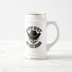 Chope À Bière Cowboy Skull
