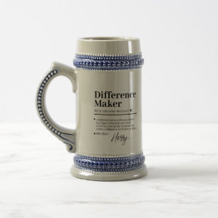 Chope À Bière Créateur de différence personnalisé, cadeau d'appr