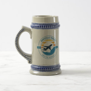 Chope À Bière Créez votre propre bleu/gris 22 oz