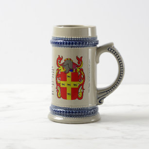 Chope À Bière Crête Stein de famille de Martinez