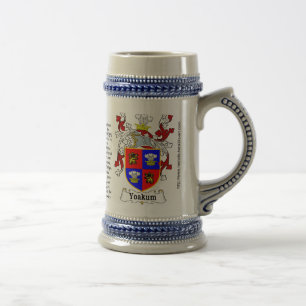 Chope À Bière Crête Stein de famille de Yoakum