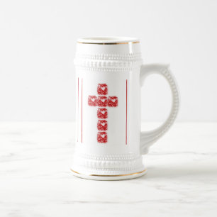 Chope À Bière Croix des coeurs