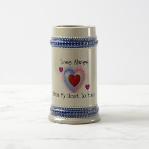 Chope À Bière De Mon Coeur À Votre Stein 18oz