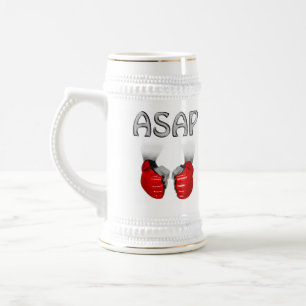 Chope À Bière DÈS QUE POSSIBLE gants de MIXED MARTIAL ART rouge