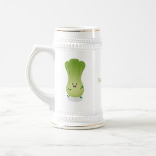 Chope À Bière dessin animé mignon de bok choy