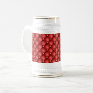 Chope À Bière Diamant Rouge Bière Tufée Stein