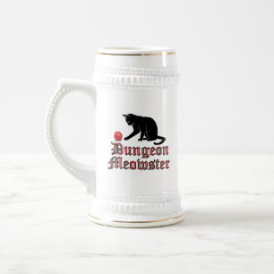 Chope À Bière Doungeon Meowster Drôle RPG Chat avec dés