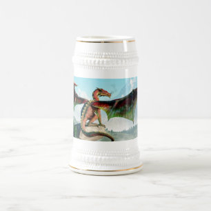 Chope À Bière Dragon été perché