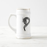 Dragon noir et blanc