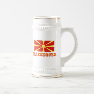 Chope À Bière Drapeau 2 de Macédoine