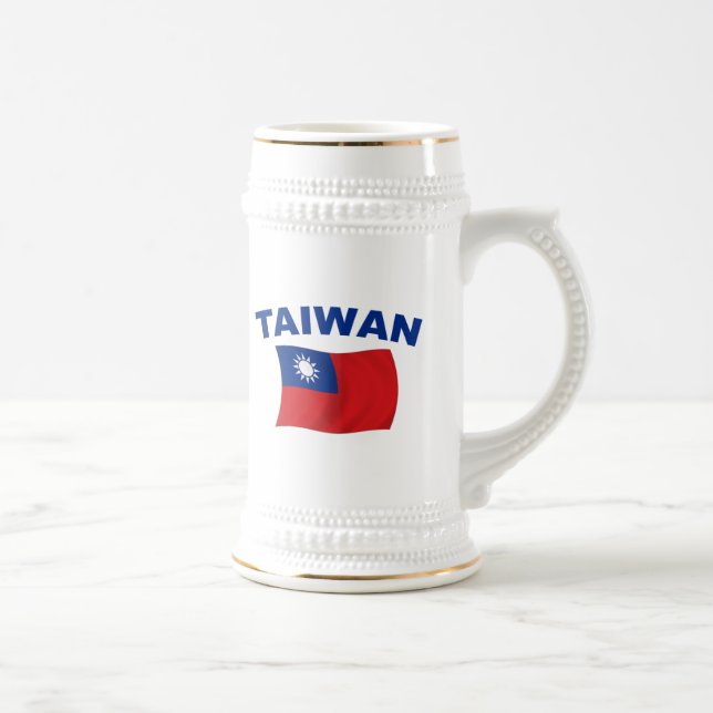 Chope À Bière Drapeau 2 de Taïwan (Droite)