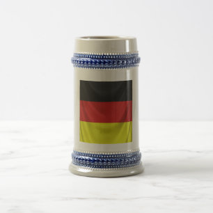 Chope À Bière drapeau allemand carré drapé