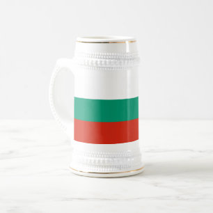 Chope À Bière Drapeau Bulgare Patriotique