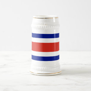 Chope À Bière Drapeau civil du Costa Rica