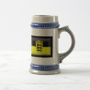 Chope À Bière Drapeau de Bade-Wurtemberg de l'Allemagne