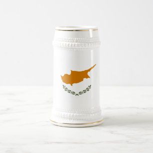 Chope À Bière Drapeau de Chypre