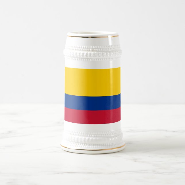 Chope À Bière Drapeau de Colombie (Centre)