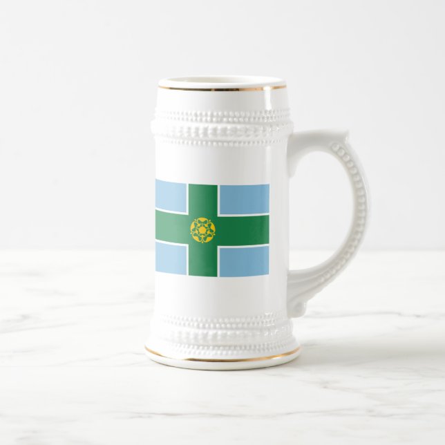 Chope À Bière Drapeau de Derbyshire (Droite)