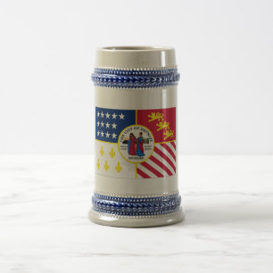 Chope À Bière Drapeau de Detroit