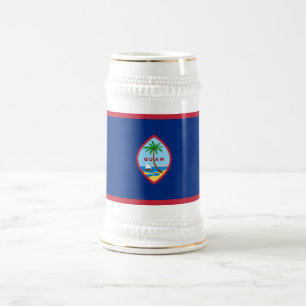 Chope À Bière Drapeau de Guam
