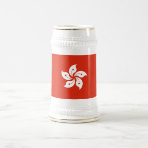 Chope À Bière Drapeau de Hong Kong