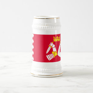 Chope À Bière Drapeau de la Carélie du Nord