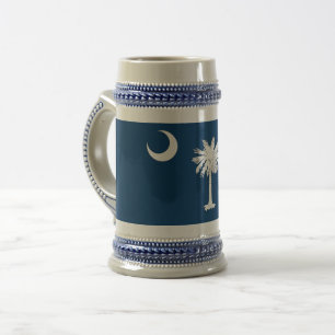 Chope À Bière Drapeau de la Caroline du Sud