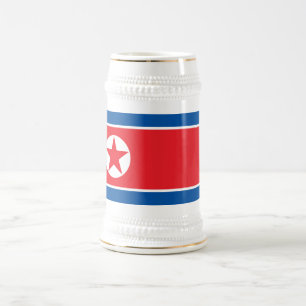 Chope À Bière Drapeau de la Corée du Nord