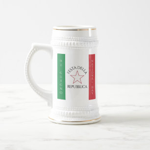 Chope À Bière Drapeau de la Festa della Repubblica