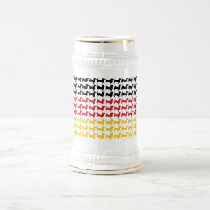 Chope À Bière Drapeau de la fête de la bière Dachshunds