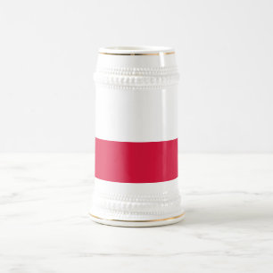 Chope À Bière Drapeau de la Pologne