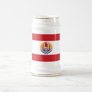 Chope À Bière Drapeau de la Polynésie française