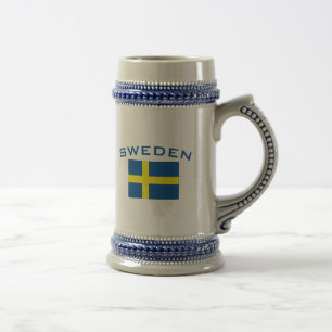 Chope À Bière Drapeau de la Suède