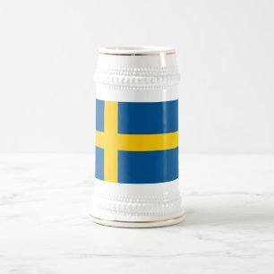 Chope À Bière Drapeau de la Suède