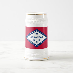 Chope À Bière Drapeau de l'Arkansas
