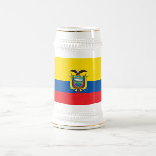 Chope À Bière Drapeau de l'Équateur