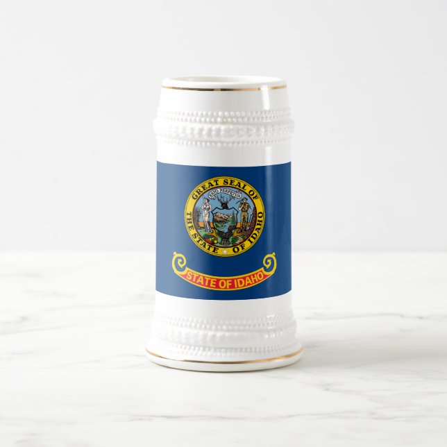 Chope À Bière Drapeau de l'État de l'Idaho (Centre)