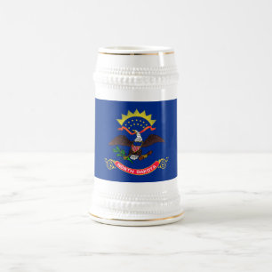 Chope À Bière Drapeau de l'État du Dakota du Nord