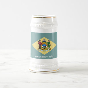 Chope À Bière Drapeau de l'État du Delaware