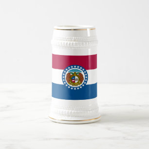Chope À Bière Drapeau de l'État du Missouri