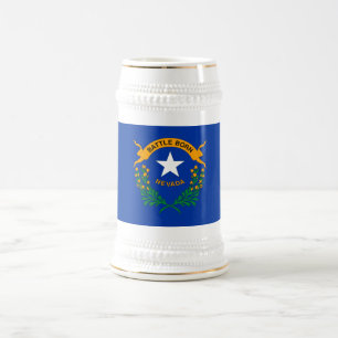 Chope À Bière Drapeau de l'État du Nevada