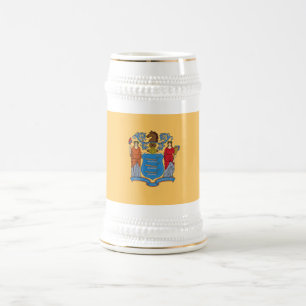 Chope À Bière Drapeau de l'État du New Jersey