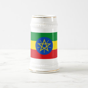 Chope À Bière Drapeau de l'Éthiopie