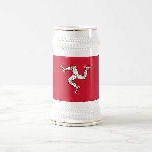Chope À Bière Drapeau de l'île de Man