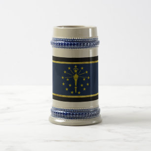 Chope À Bière Drapeau de l'Indiana
