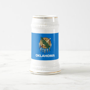 Chope À Bière Drapeau de l'Oklahoma