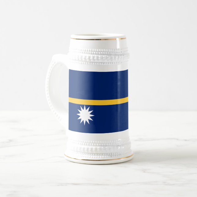Chope À Bière Drapeau de Nauru (Devant gauche)